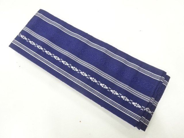 JAPANESE KIMONO FOR MEN / KAKU OBI / CHIKUZEN HAKATA 